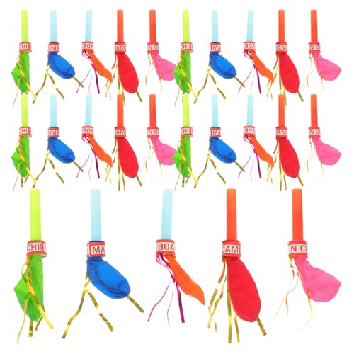 PHENOFICE 100pcs Party Blow Outs Ballon Blowouts Krachmacher Blow Outs Pfeifen Kinder Party Gebläse Liefert Lärm Maker Kinder Spielzeug von PHENOFICE