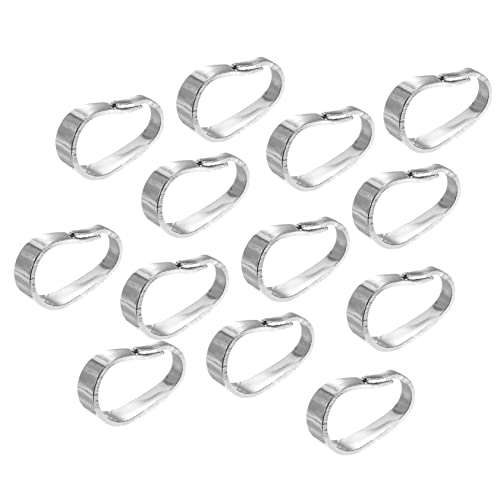 PHENOFICE 100st Hängende Schnalle Anhängerverbinder Verbindungsstück Für Perlenanhänger Halskettenanhänger Verbindet Schnallen Anhänger Diy Stecker Charms Armbänder Charme Silver Legierung von PHENOFICE