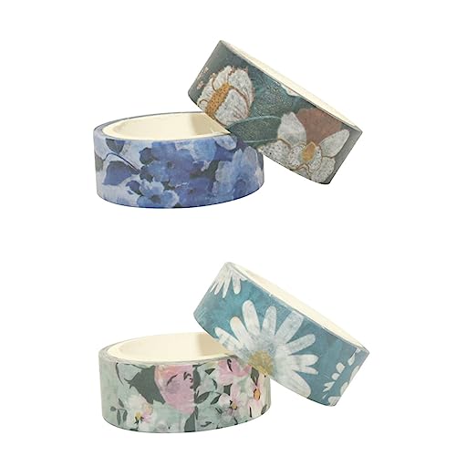 PHENOFICE 10St Fotoalbumband Blumenstempel DIY Washi Tape Zeitschriftenstempel dekoratives Washi-Tape Scrapbook-Klebeband scrapbbok papierklebeband tagebuch klebeband Buchalbum Klebeband von PHENOFICE