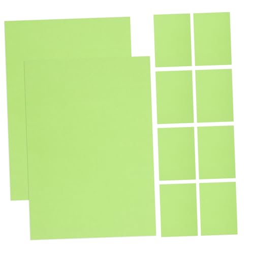 PHENOFICE 10St Kartenvorrat kartonpapier dickes papier Bastelbedarf aus Papier farbiger Halloween-Karton Weihnachtspapier aus Karton Schrottbuchpapier Sammelalbum liefert Papier Green von PHENOFICE