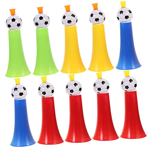 PHENOFICE 10St Teleskopisches Fußballhorn Mini-Fußbälle Fußball-Horn-Trompete kindertrompete kinder trompete Spielzeug Kinder jubeln Requisiten Lärmerzeuger für Sportveranstaltungen Plastik von PHENOFICE