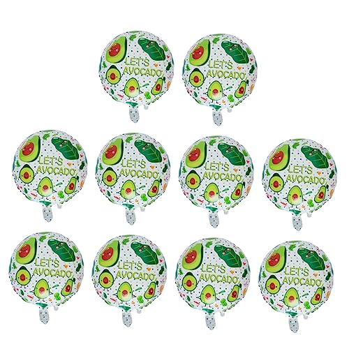 PHENOFICE 10st Ballons Mit Avocado-muster Fruchtballons Luftballons Zur Babyparty Geburtstagsfeier Ballon Avocado-luftballons Avocado-ballon Geburtstag Luftballons Dekoration Folienballons von PHENOFICE