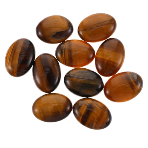 PHENOFICE 10st Edelstein-patch Cabochons Aus Steinperlen Cabochon-steine ​​für Die Schmuckherstellung Cabochon-perlen Aus Stein Ovale Cabochon-steinperlen Achat Flach Zurück Naturstein von PHENOFICE