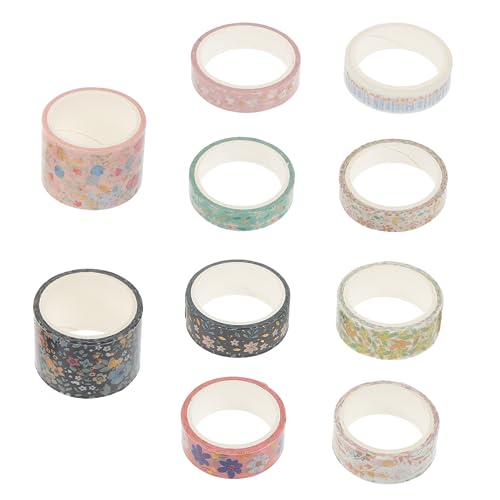 PHENOFICE 10st Washi-tape Tagebuch Diy Tapes Glitzerband Tagebuch Washi Tapes Diy-zubehör Schöne Papierbänder Klebebänder Aus Papier Abdeckband Aus Dekorativer Folie Diy-bänder Aufkleber von PHENOFICE