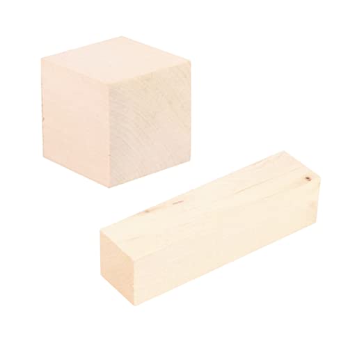 PHENOFICE 12 Stk Kleiner Holzblock Diy & Handwerk Diy Schnitzwürfel Unfertiger Diy-würfel Mini-bausteine Diy Handwerk Holzverzierung Würfel Selber Machen Hölzern von PHENOFICE