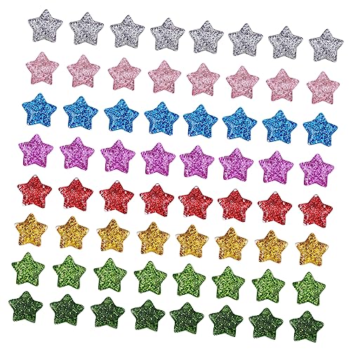 PHENOFICE 120 Stk Glitzernde Harzsterne Glänzender Stern Lose Perle Hut-patch Glitzernde Flatback-anhänger Stifte Sternperlen Für Cool Lieferungen Sternperlen Mit Flacher Rückseite Funkeln von PHENOFICE