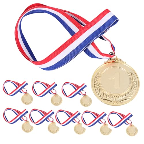 PHENOFICE 12St sieger winner sport spiele honor matches Sportmedaillen für Kinder Gold Medaille Konkurrenzangebot Goldpreise goldene deko dekoration Medaillen aus Metall Schulmedaillen Stoff von PHENOFICE