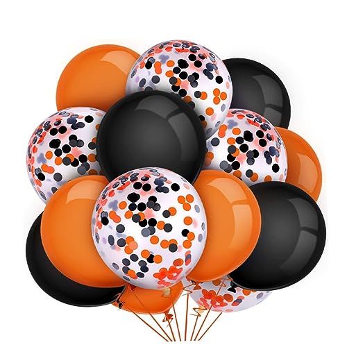 PHENOFICE 15 Stück Halloween Luftballons Latexballons Verschiedenen Farben Partydekoration Für Halloween Feiern Inklusive Gruseliger Motive Und Designs Für Eine Unvergessliche von PHENOFICE