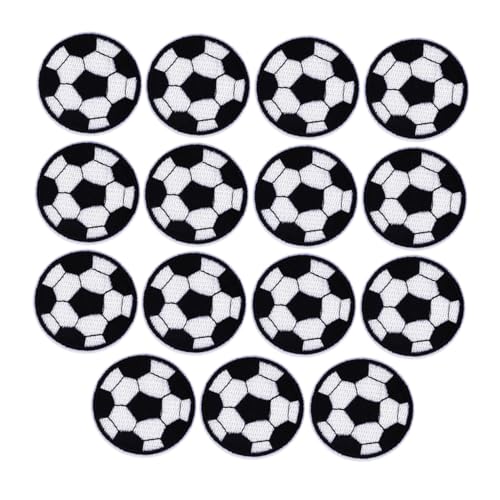 PHENOFICE 15St Fußball-Aufkleber Fußball-Kleiderflicken Kleideraufnäher Herren-Jeans Patch-Jeans fußball stickerheft fußball-fanartikel Aufnäher zum Aufbügeln für Kleidung Fußball-Stoffpatch von PHENOFICE