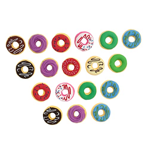 PHENOFICE 18 Stk Donut Radiergummi Mini-donuts Radiergummi Miniatur Radiergummis Essen Radiergummi Neuartige Radiergummis Mini-radierer Dekorativer Donut-radiergummi Entzückender Radiergummi von PHENOFICE