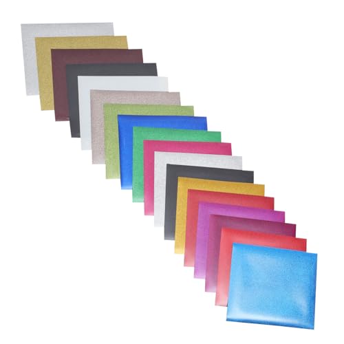 PHENOFICE 18 Stk Glitzer-wärmeübertragung Transfervinyl Selber Machen Vinyl-transferpapier Vinyl Für Hemden Wärmeübertragungsfolien Buntes Transfervinyl Heißprägefolie Das Haustier von PHENOFICE