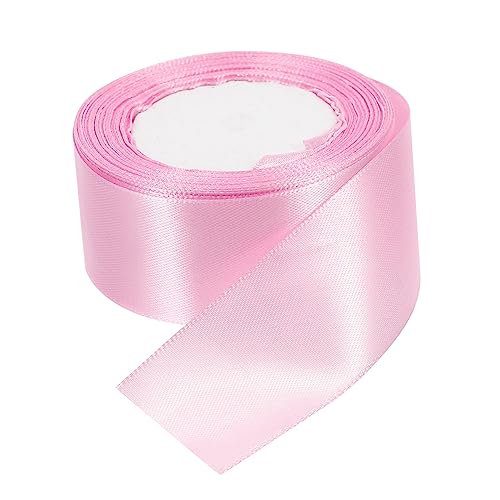 PHENOFICE 1Stk Verpackungsband Blumenschmuck für die Party Geburtstagsfeier Geschenkband seidenband ribbon dekoratives DIY Verpackungshandwerk Dreiecksgarn aus Polyester Rosa von PHENOFICE