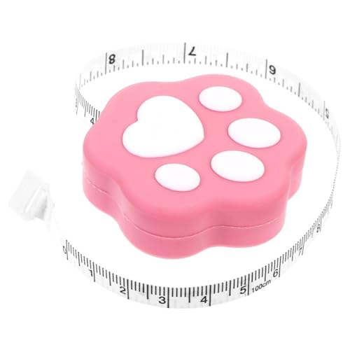 PHENOFICE 1stk Mini-maßband Maßband Zum Schneidern Körpermaßband Maßband Einziehbar Schönes Maßband Taillenmesslineal Weiches Maßband Tragbare Maßbänder Bequemes Maßband Rosa Pvc-weichkleber von PHENOFICE