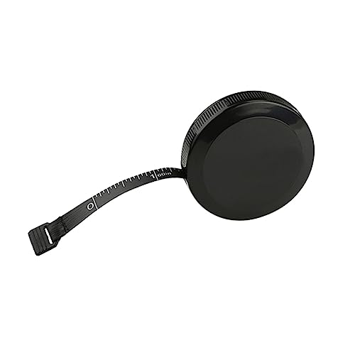 PHENOFICE 1stk Rundes Maßband Aus Kunststoff Mini-maßband Abstandsband Flexibles Maßband Ergonomisch Maßband Für Körper Abnehmbares Höhenlineal Kleines Maßband Miniband Black Plastik von PHENOFICE