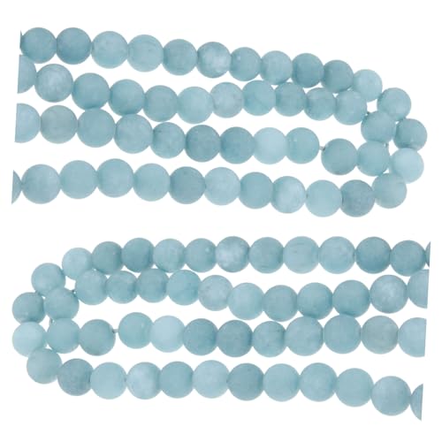 PHENOFICE 2 Aquamarinperlen Armbänder aus Steinperlen zum Selbermachen Halskette Perlen DIY-Perlen wheinatsgeschenke gemstone beads DIY Schmuck lose Perlen DIY Girlande Steinperle Naturstein von PHENOFICE