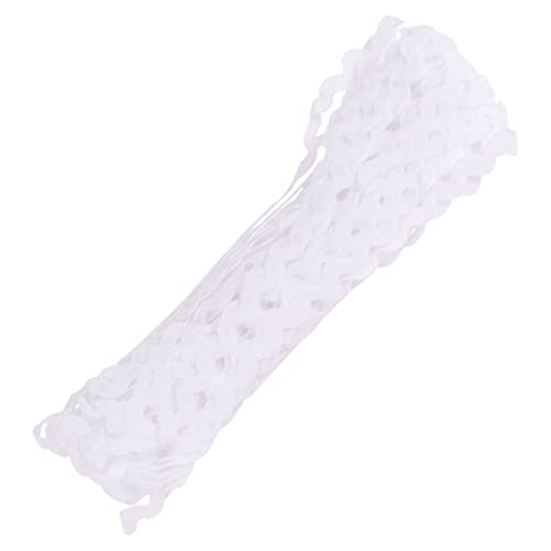 PHENOFICE 2 Rolle Zubehör für Spitzenbänder DIY-Bekleidungszubehör geflochtenes Zierband Häkelband Wellenband packetbandrollen mitgebseltütchen s-Form bunte Spitze DIY-Kleidungszubehör Weiß von PHENOFICE