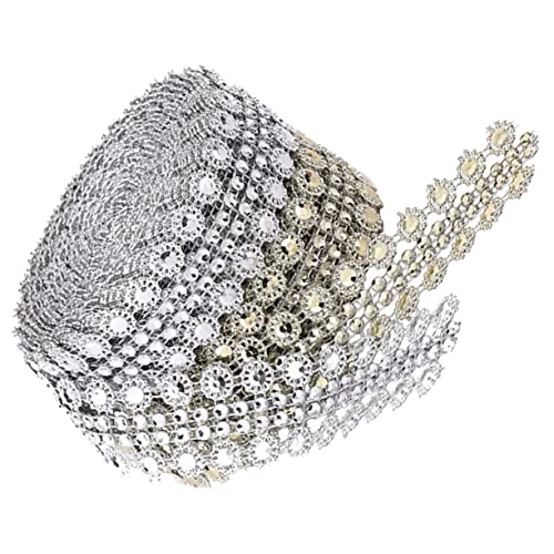 PHENOFICE 2 Rollen Strassgürtel Hochzeitsdekorationen Schmuck Strass Gürtel Bling-band Mit Spitzenbesatz Brautgürtel Hochzeitsornament Hochzeitskleid Schärpe Gürtel Strass-nähband Strassband von PHENOFICE