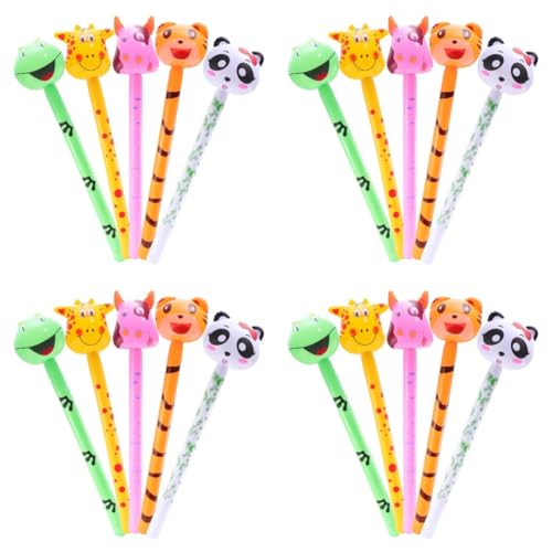 PHENOFICE 20 Stk Aufblasbares Ballonspielzeug Ballonstäbchen Große Aufblasbare Meerestiere Tiere Stick Aufblasbares Tierspielzeug Aufblasbares Tier Für Kinder Kidcraft-spielset von PHENOFICE