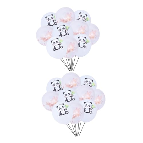 PHENOFICE 20 Stk Latexballons Panda- Tierballons Geburtstagsballon Ballons aus silbernen Pailletten deckenverkleidung ballon set ballonset bedruckte Luftballons für Partys Partyballons von PHENOFICE