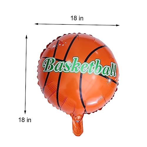 PHENOFICE 20 Stück 18 Partyballons Basketball-dekorationen Befüllbare Glühbirne Folienballons Zubehör Für Basketballpartys Heliumballons Luftballons Zur Babyparty Basketball-ballons von PHENOFICE