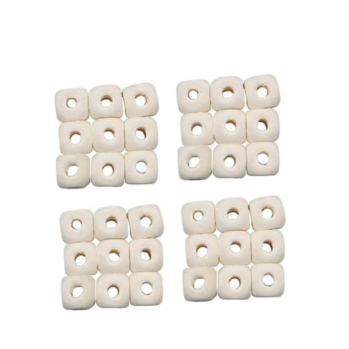 PHENOFICE 200 Stk Buchstabenperlen Perlen für Kinder quadratische Alphabetperlen Perle machen alphabet beads holzperlen für armbänder Holzperle für Armband holzperlen selber machen Bambus von PHENOFICE