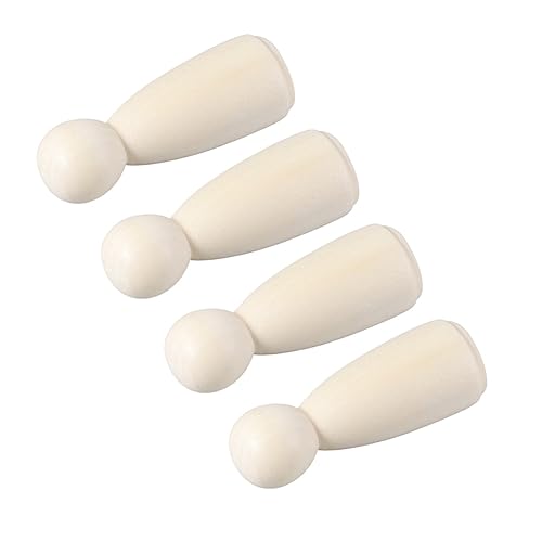 PHENOFICE 20St Holzpuppenmenschen Mädchen Kleinkinder wiedergeborene Puppe Blanko-Peg-Puppen bastelset basteln für Puppenspielzeug aus Holz Puppenkörper aus Holz Bambus von PHENOFICE