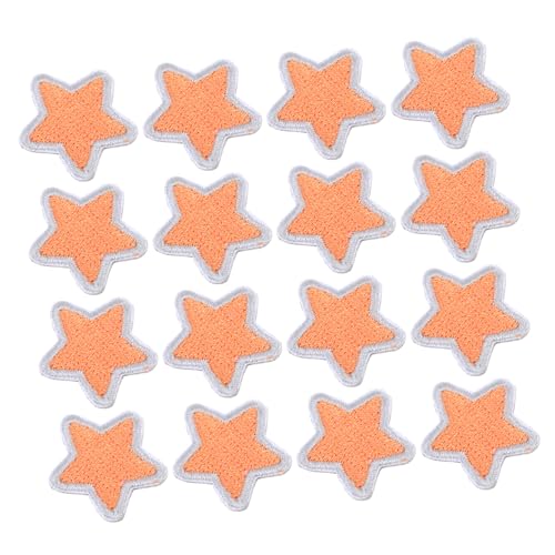 PHENOFICE 20St Pentagramm-Patch selbstklebende Patches Sternapplikationen DIY-Reparatur-Patches säckchen packetbandrollen decor Flicken für Jacken fünfzackige Sternflecken Polyester Orange von PHENOFICE