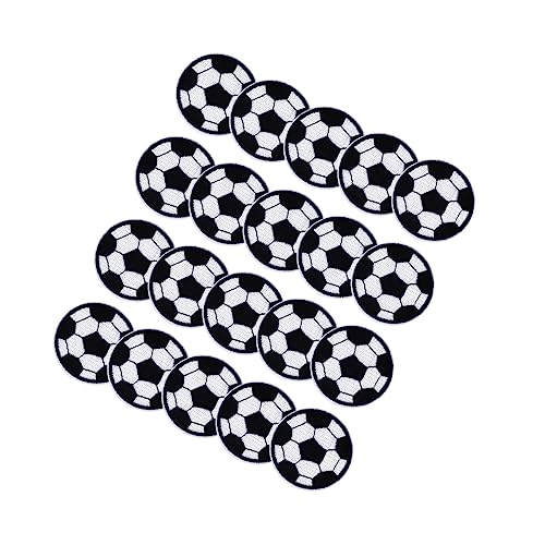 PHENOFICE 20St Stoffpatch Flicken aufnähen Fußball Patch zum Aufnähen Tasche Fußball-Patches Fußball für Nähpflaster repair patch apfelding Stoff-Patch-Aufkleber Patch-Aufkleber für Kleidung von PHENOFICE