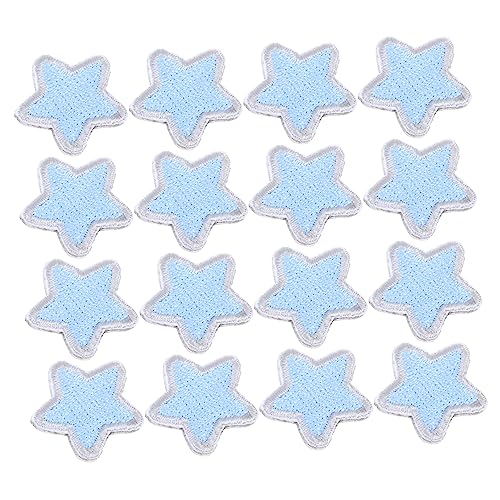 PHENOFICE 20st Pentagramm-patch Sternapplikationen Sternenflecken Flicken Für Kleidung Sterndekor Dekorative Patches Dekorative Aufnäher Für Kleidung Klebepflaster Klein Polyester Blue von PHENOFICE