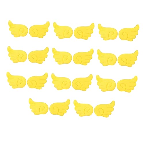 PHENOFICE 22St Banner bastelzeug stitsch Schuhdekoration Kleidungspatches dirndl gelb Abzeichen-Patch Flicken aufnähen Flecken Applikation nähen Patch-Aufkleber für Kleidung Plüsch Yellow von PHENOFICE