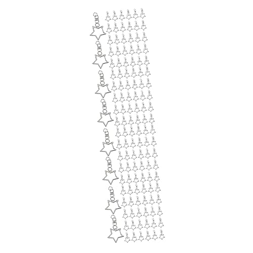 PHENOFICE 240 Stk Pentagramm Schlüsselanhänger Hängende Schnallen Diy-schlüssel Diy Schnallen Für Schlüsselbund Ketten Entsprungen Charm Zur Schmuckherstellung Haken Zinklegierung Silver von PHENOFICE