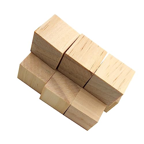 PHENOFICE 24St Würfel selber machen bastelmaterial bastel materialien holzkit holzblock Holzblöcke Holzdekoration holzbausatz holzbauklötze Bastelwürfel aus Holz kleiner Block Protokoll von PHENOFICE