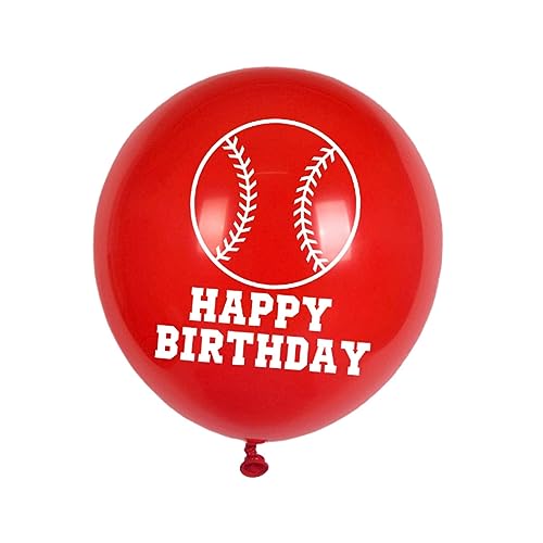 PHENOFICE 24St party liefert luftballons Partyzubehör mit Baseball-Thema Baseball-Ballon Ballons Tischschmuck ballon set luftballons set Baseball-Latexballons Luftballons mit Baseballmuster von PHENOFICE