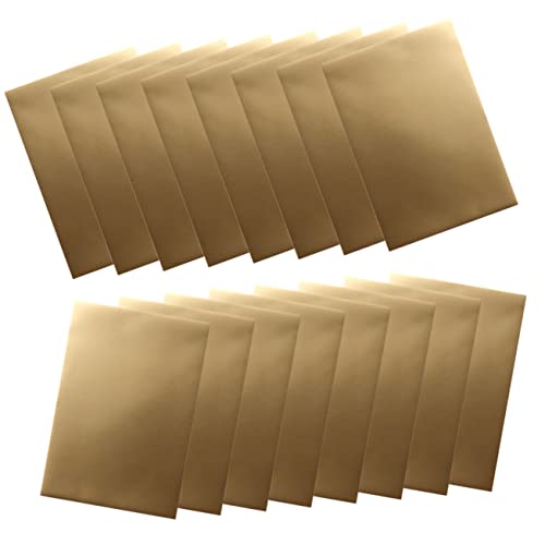 PHENOFICE 25 Blätter goldener Karton einfarbiges Papier metallisches Spiegelpapier Metallfolienkarton Kartenpapier kreativpapier scrapbook paper Papier selber machen Papier falten das Papier von PHENOFICE