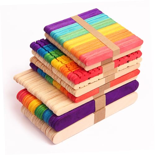 PHENOFICE 250 Stück Eis am Stiel-Aufkleber eisstäbe schuler the craft handwerkskunst kinderdecken kindergar Massenaufkleber für Kinder Mini-Aufkleber Stick für DIY hölzerner DIY-Stick Bambus von PHENOFICE