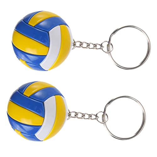 PHENOFICE 2St Volleyball-Modellspielzeug Schlüsselbund Fußballzubehör schlüsselanhänger schlüsselkette Autodüfte Zubehör für Autos Tasche Zubehör entzückender Volleyball keychain von PHENOFICE