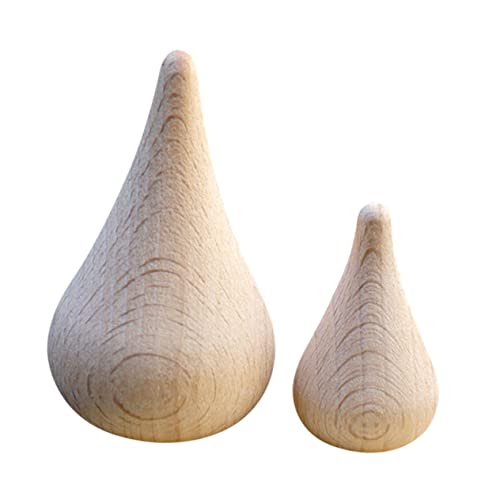 PHENOFICE 2St Wassertropfen aus Holz Ornamente fallen lassen kinder DIY kinder bastelset basteln für kinder spielzeug Wassertropfenmodelle selber malen unfertige Wassertropfenmodelle von PHENOFICE