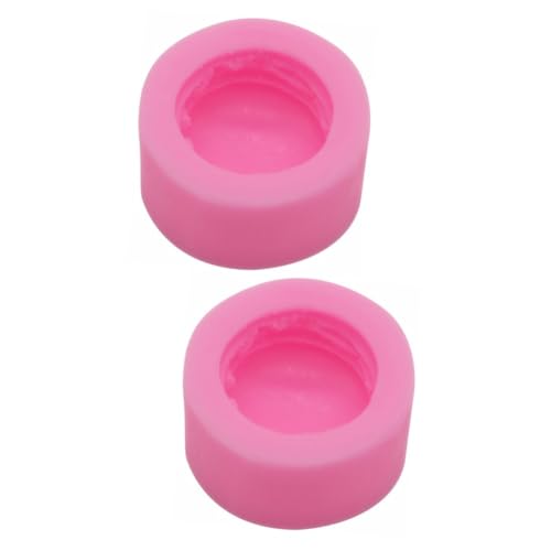 PHENOFICE 2st Kerzenformen Giessform Silikon Silikonformen Mit Antihaftbeschichtung Diy Seifenform Silikonform Für Süßigkeiten Pralinenformen Rosa von PHENOFICE