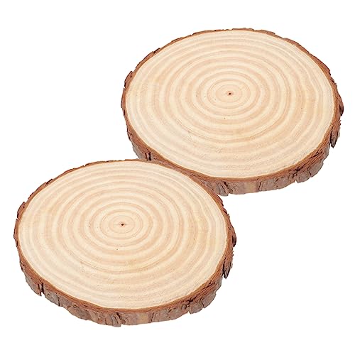 PHENOFICE 2st Leere Tafel Bemalen Tischdekoration Robuster Saugnapfanker Runde Ausschnitte Basteln Kernstück Unbemaltes Herzstück Zartes Herzstück Hölzernes Herzstück Malerei Ornament Holz von PHENOFICE