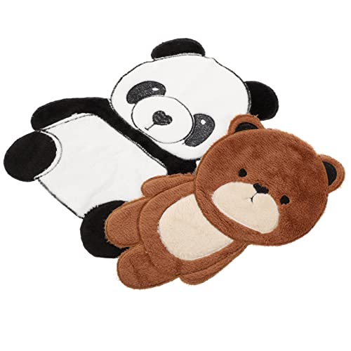 PHENOFICE 2st Panda-bären-patch Tragen Bär Handtuch Bärenflecken Tierstickerei Puppenflicken Halloween-patch Aufkleber Plüsch Wattepads Wildes Tier Patch Aufnähen Handtuchstickerei von PHENOFICE