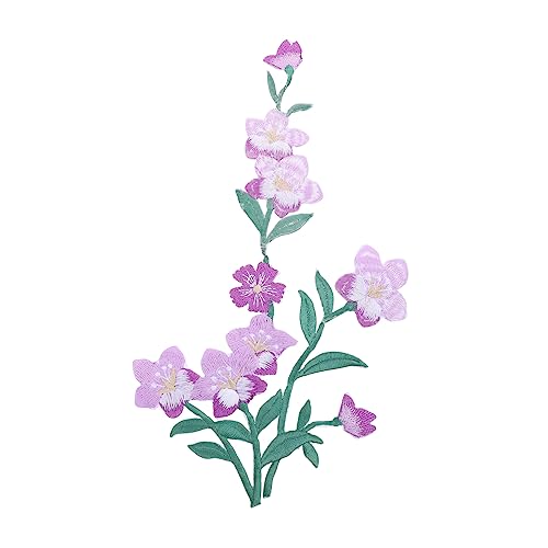 PHENOFICE 2st Pflaumenfleck Applikation Aufnähen Kleidungsflicken Selber Machen Blumendekoration 3d-gänseblümchen-patches Applikation Mit Blumenstickerei Nähpflaster Violett Polyester von PHENOFICE