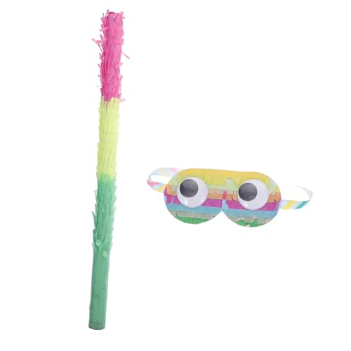 PHENOFICE 2st Piñata Pinata-buster-stick Pinata-stick Pinata Und Stock Junge Geburtstag Pinata Haustier-party-fiesta Kinder s Pinata-fledermausstock Halloween Papier Colorful von PHENOFICE