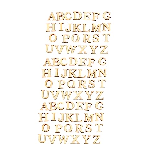 PHENOFICE 3 Stück 26 26 Alphabet-Holzchips rätselbuch kinder dekoring weihnachten buchstaben Englische pädagogische Hilfsmittel Kidcraft-Spielset holzspäne zum lernen von kindern Hölzern von PHENOFICE