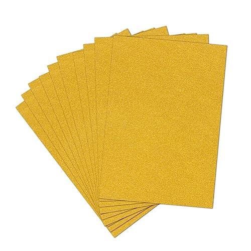 PHENOFICE 30 Blatt Papierkarten selber machen glitzerndes Geschenkpapier Glitzerpapier metallisches Kartonpapier Scrapbook-Papier bastelmaterial weihnachten dekoring weihnachten Golden von PHENOFICE