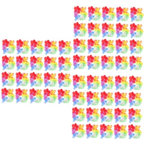 PHENOFICE 30 Paar Armband Hawaiianisches Lei-outfit Handdekor Im Hawaiianischen Stil Hawaiianisches Kostüm Hawaiianische Blumenketten Luau-partyzubehör Böhmische Kleidung Colorful Plastik von PHENOFICE