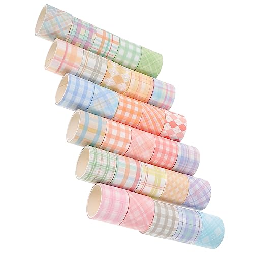 PHENOFICE 30 Rollen Kariertes Washi Tape Planer Washi Tape Klebeband Für Scrapbooking Geschenkverpackungsband Japanisches Retro-aufkleber Aufkleber Zum Basteln Japanisches Papier von PHENOFICE