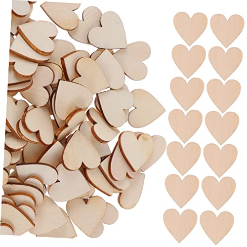 PHENOFICE 300St liebe Hackschnitzel Herz-Tag Scrapbooking-Materialien Herzanhänger selber machen DIY valentinsdekoration holzherzen Holzscheiben für DIY bastelmaterial selber machen von PHENOFICE