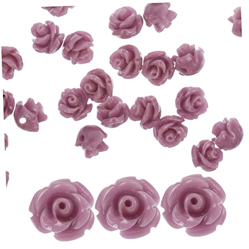 PHENOFICE 30St Blumenperlen perlen für DIY haarschmuck handgefertigte Armbänder bracelet beads armbandperlen Accessoires zur Herstellung von Haarschmuck Schmuckzubehör selber machen Harz von PHENOFICE