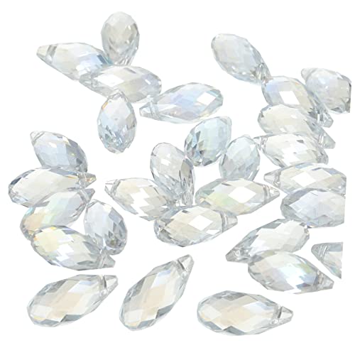 PHENOFICE 30St Wassertropfen lose Glasperlen klare lose Perlen Massenperlen Juwelen für Kleidung Perlen zum Basteln schmucksteine gemuse gems DIY Glasperlen Schmuckzubehör selber machen von PHENOFICE