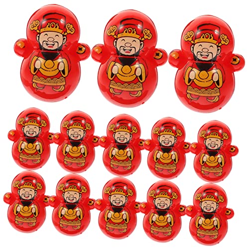 PHENOFICE 30st Des Reichtumsbechers Kinderpreise Zur Geburtstagsfeier Chinesisches Feng-shui-dekor Mini-ornament Glücksgott Becher Ornament Desktop-ornament Eisenkugel Rot von PHENOFICE